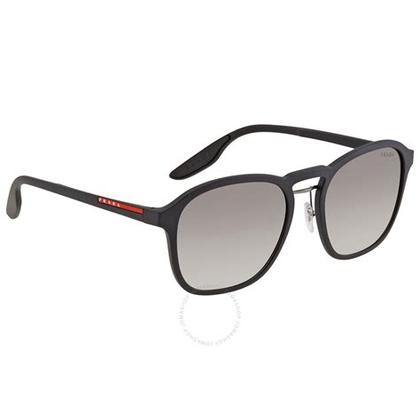 Prada Linea Rossa Prada Grey Gradient Square Men's